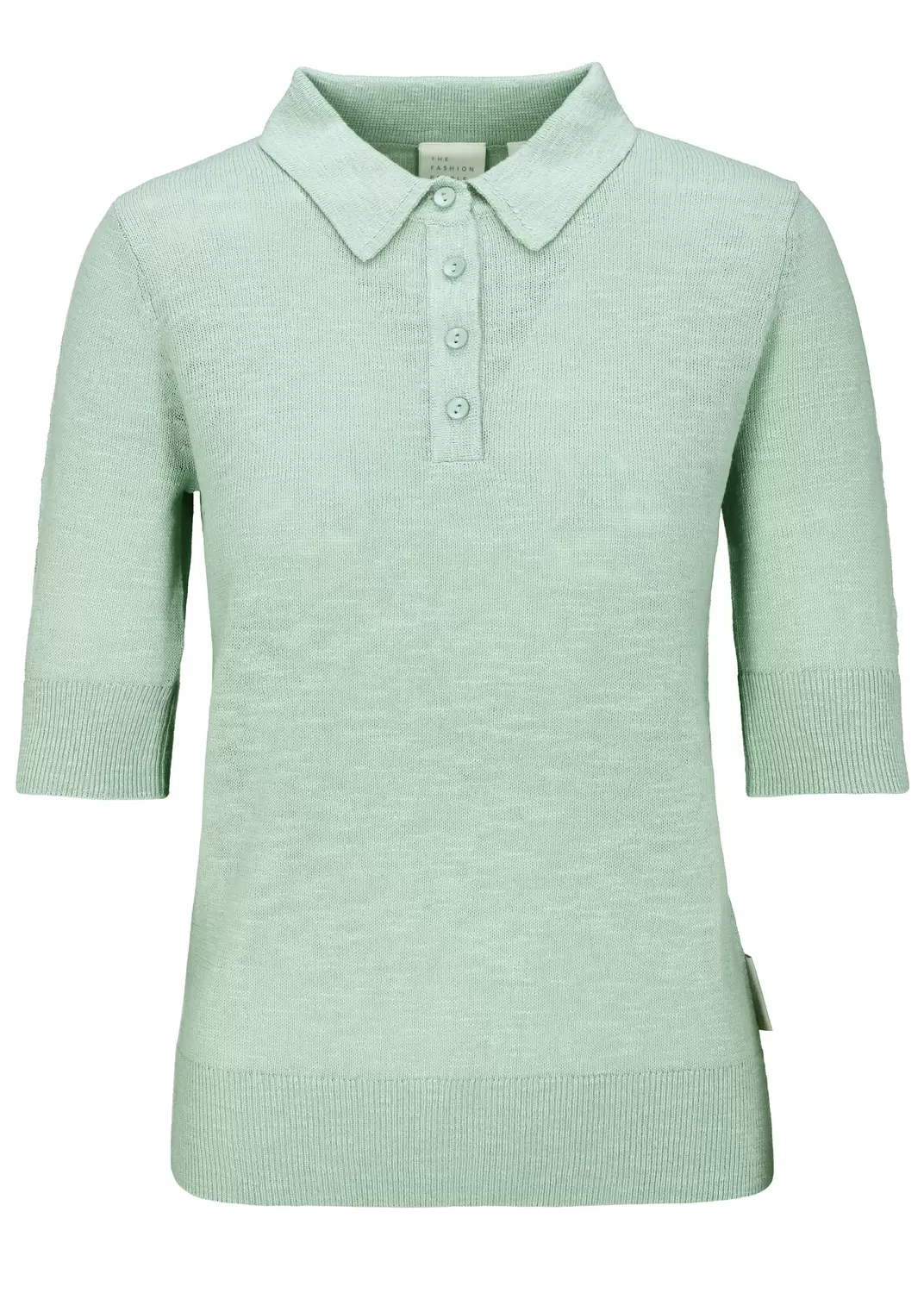 Linen Polo Shirt knitted female