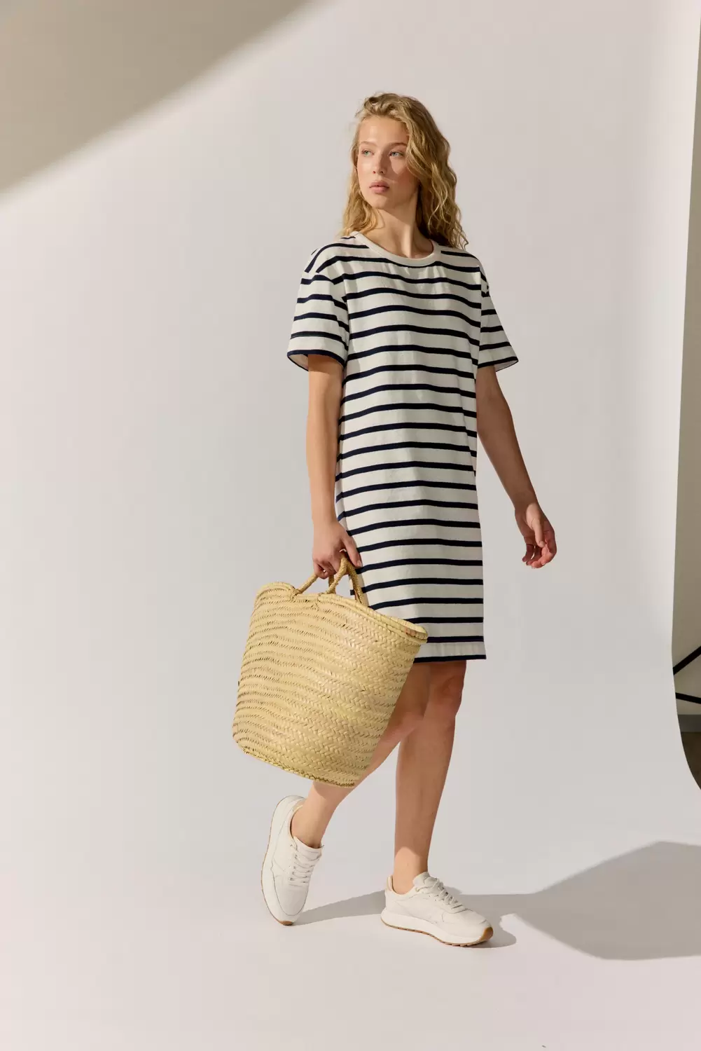 Structured Jersey Dress stripe