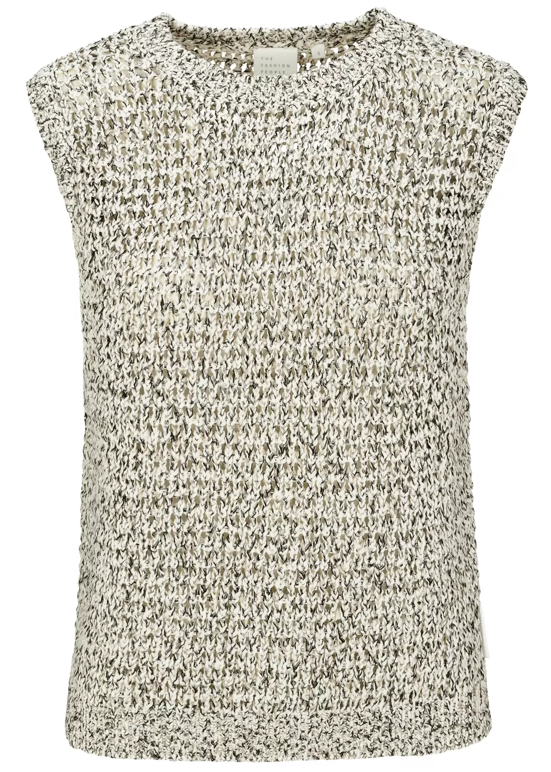 Bicolor vest knitted