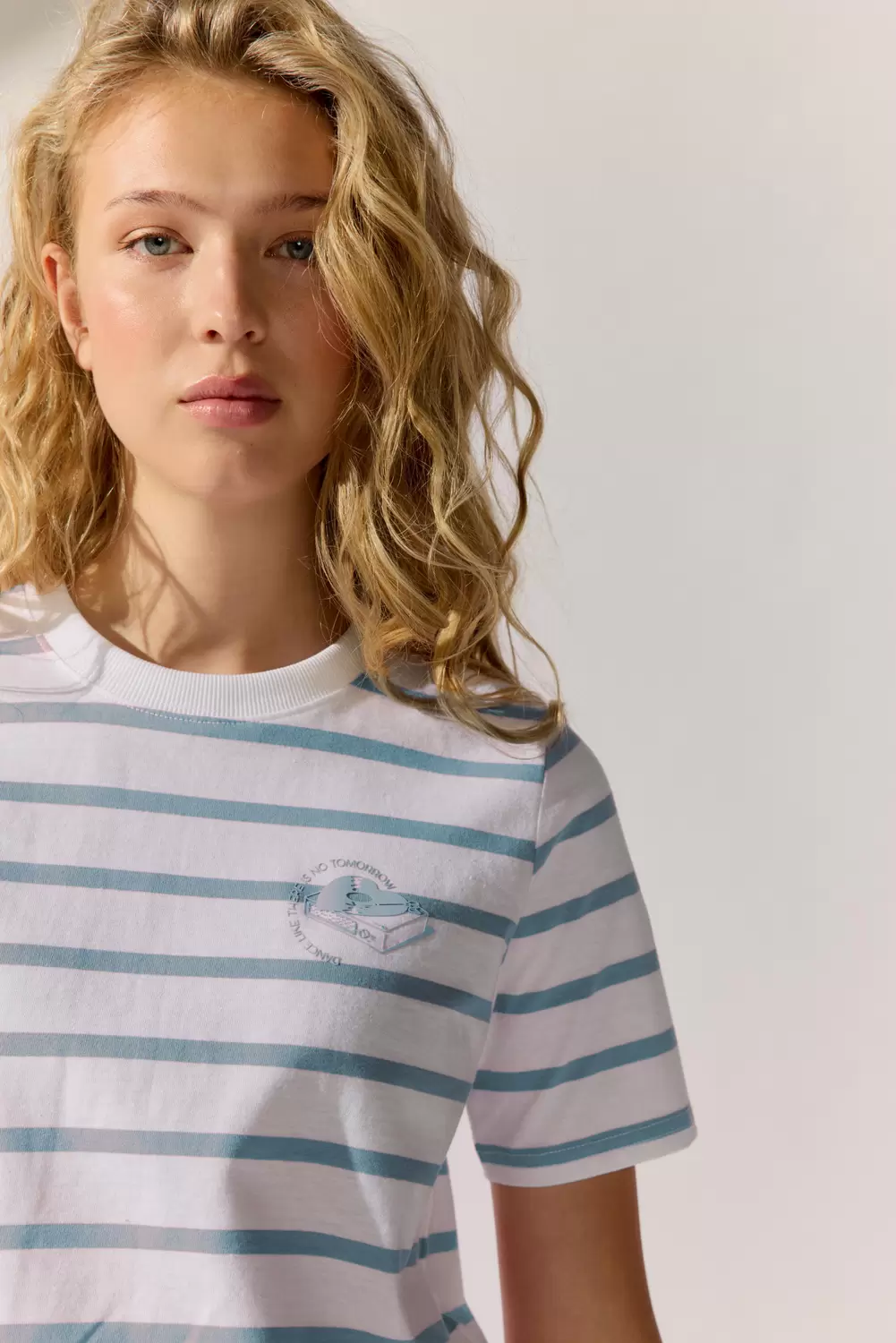 T-Shirt ðMusic Love` striped