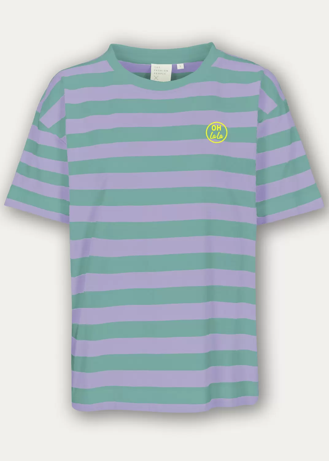 Striped T-Shirt embroidery