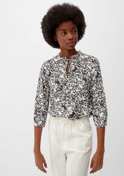 Bluse - 99A0/GREY/BLACK