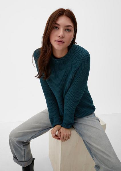 Strickpullover - 6985/BLUE GREEN