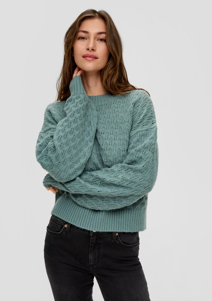Strickpullover - 6575/BLUE GREEN