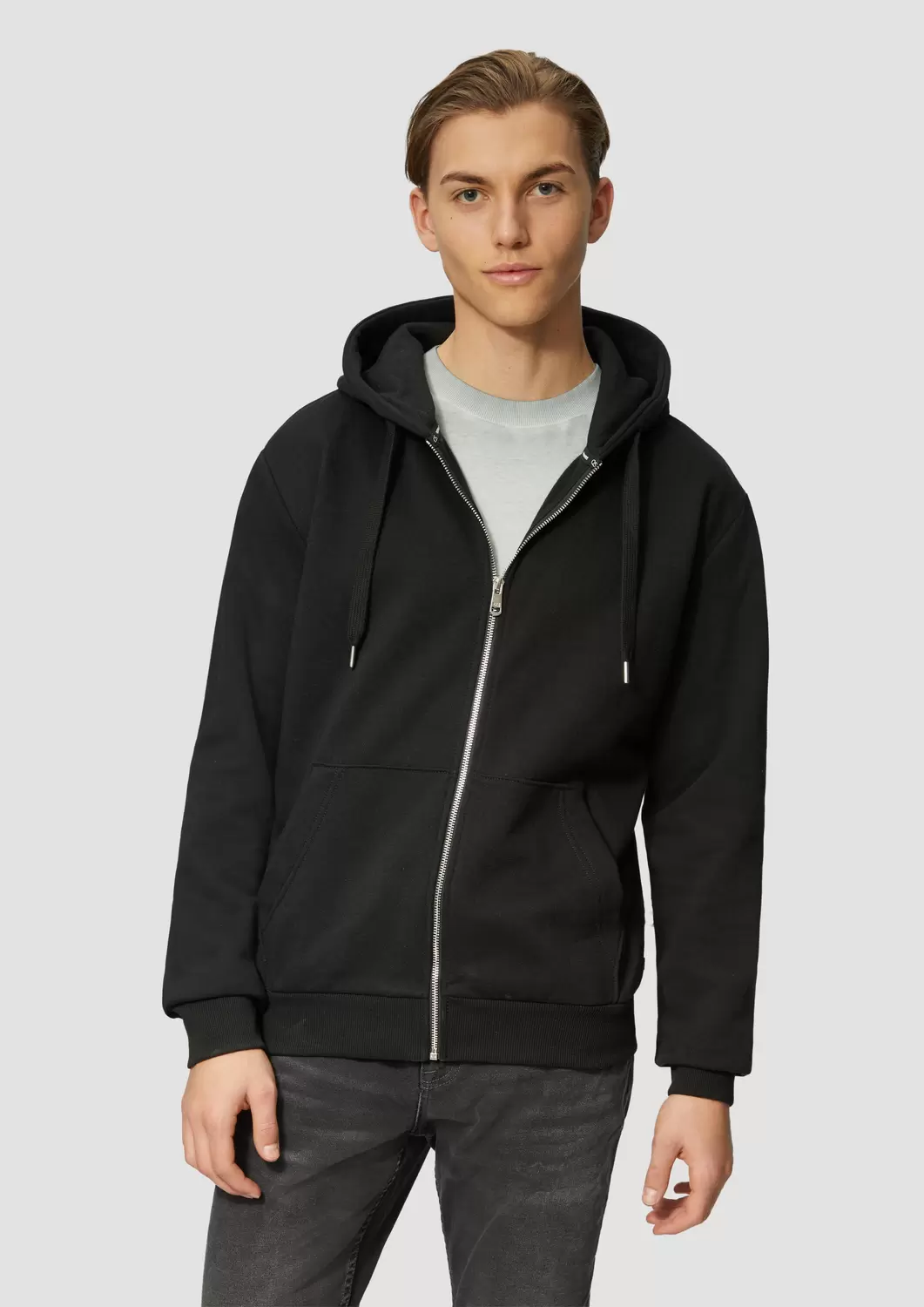 Sweatshirt Jacke - 9999/GREY/BLACK