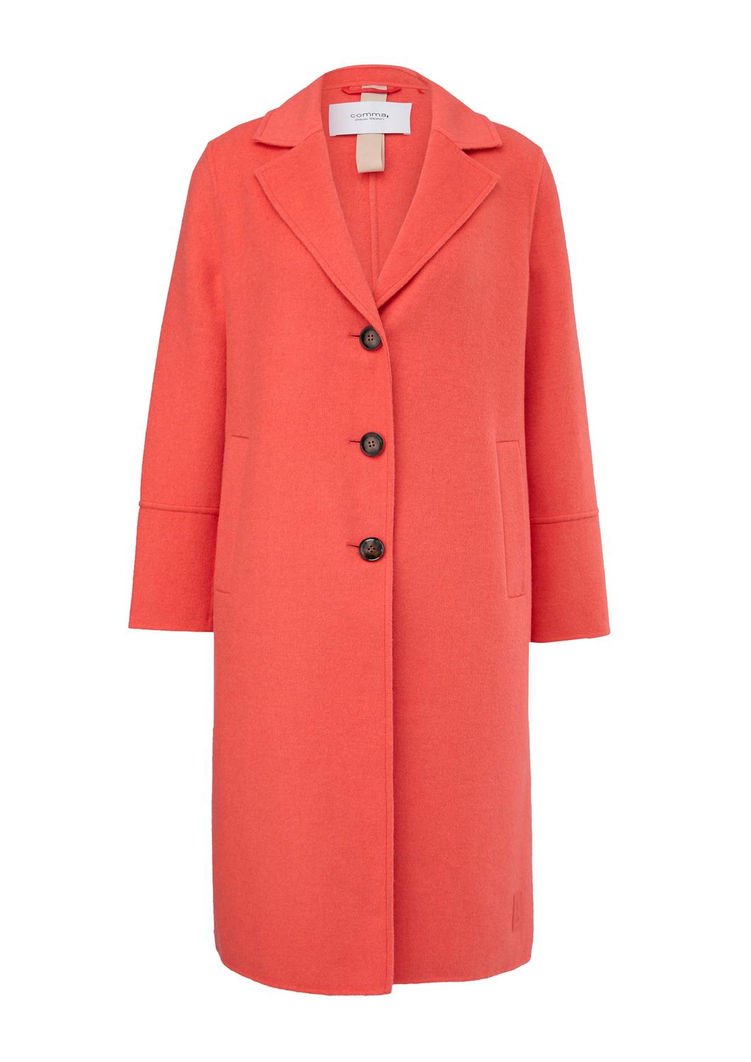 Roter Mantel Red Kurzmantel Damen Comma Doubleface-Jacke Aus