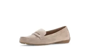 Mokassins Rauleder beige