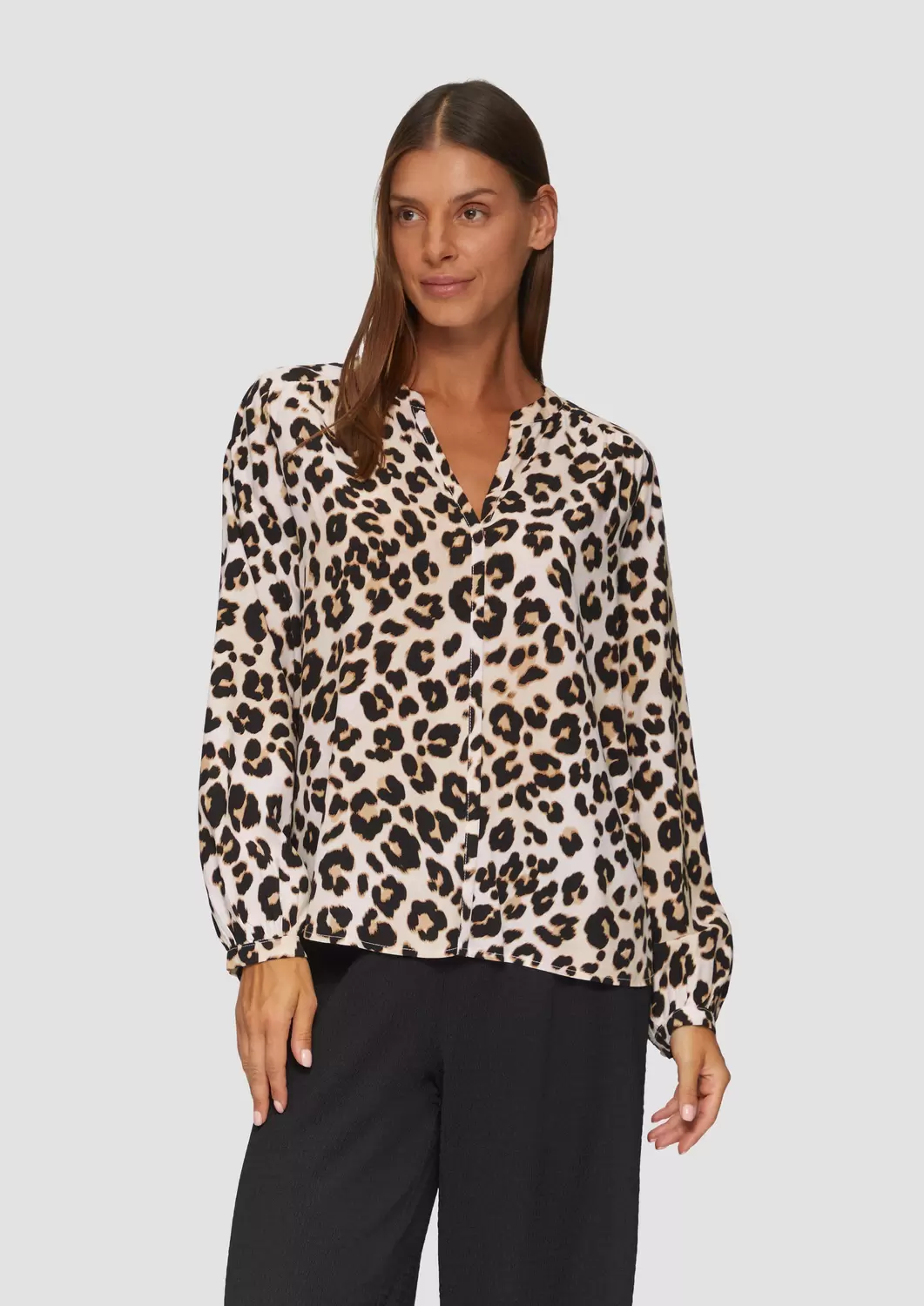 Bluse mit Leopardenmuster