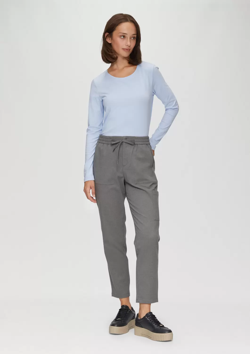 Mac JEANS - Lennox Sport Jogger In Linen Stretch, Composizione Mista