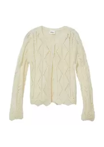 Strickjacke - 0600/WHITE