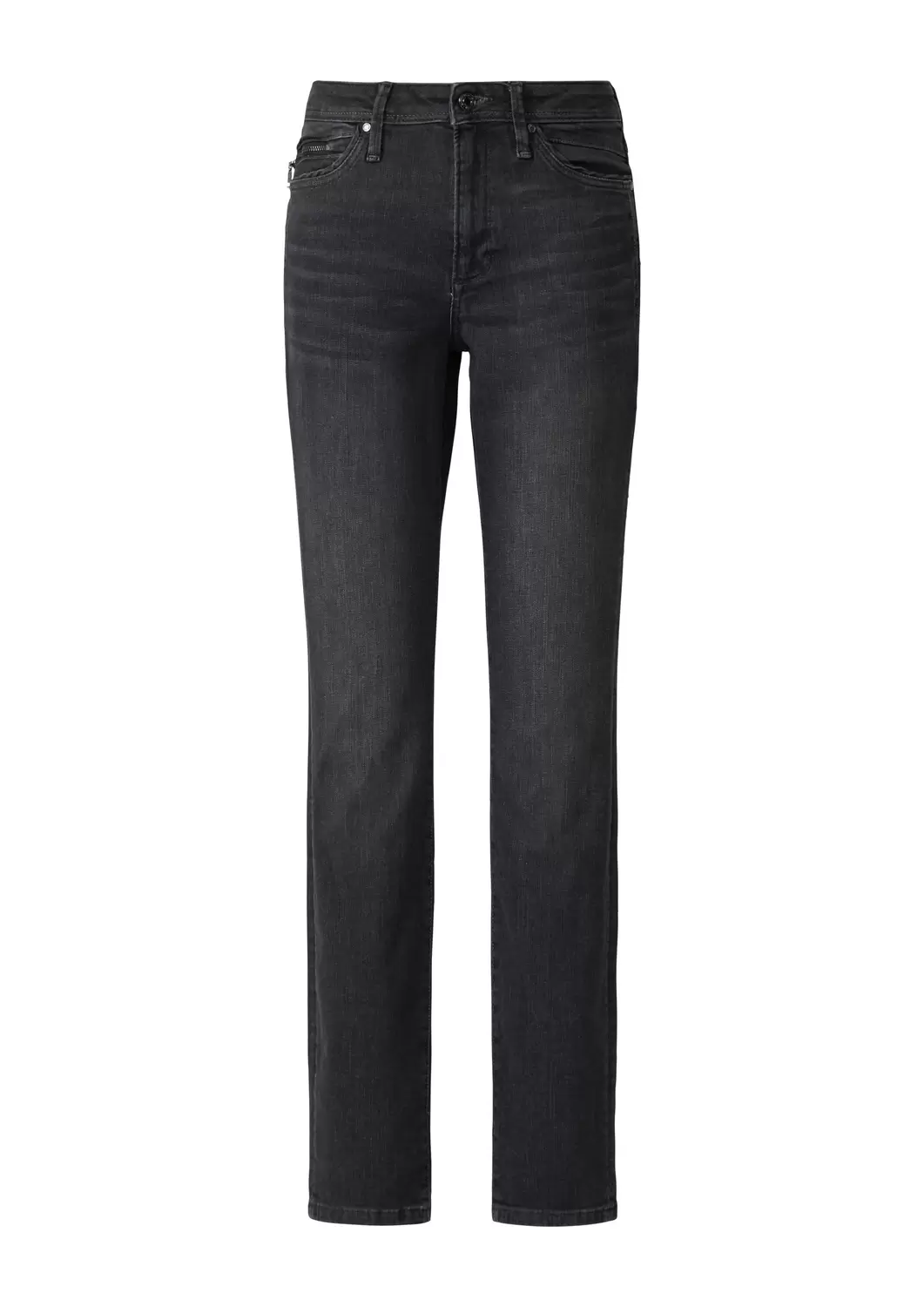 Jeans-Hose Slim Fit mit Mid Rise & Slim Leg | 5-Pocket-Style