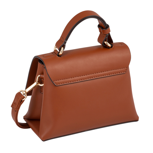 DARIA Flap bag, cognac - 22/cognac