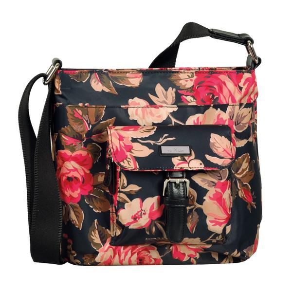 RINA ROSE Cross bag, flower black - 114/flower bla