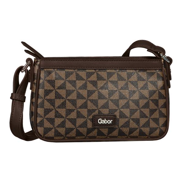 BARINA Cross bag, printed brown - 166/printed brow