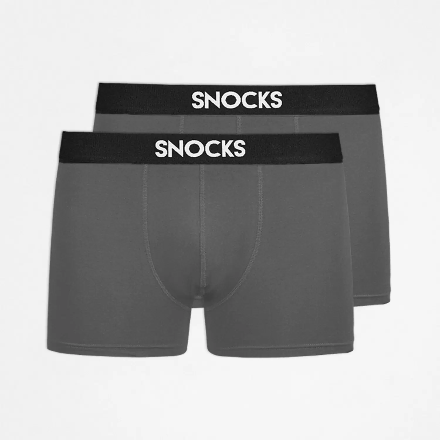 Boxershorts with Logo Men, 2pcs, Grey