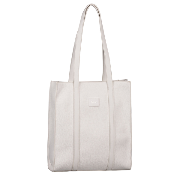 Elfie, Zip tote bag M, white - 012/white