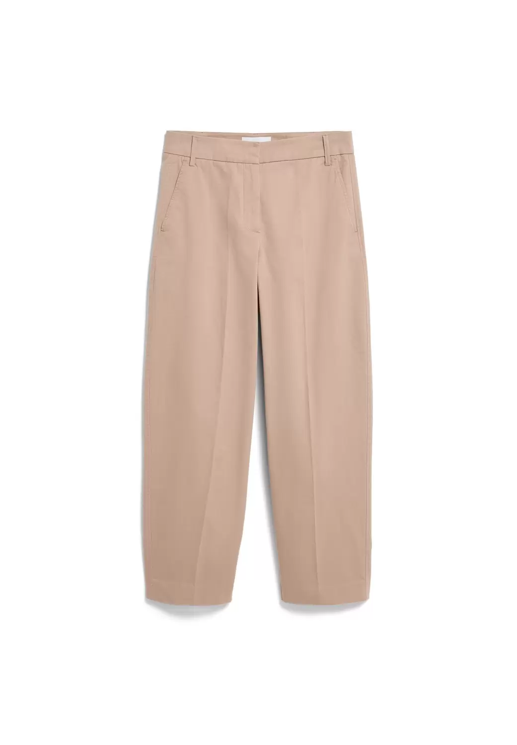 BARREL LEG TWILL PANT female