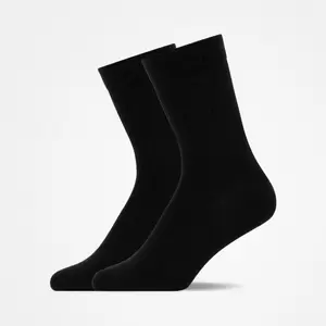 Crew Socks Uni, 2pcs, Black, size 39- - 9/Black