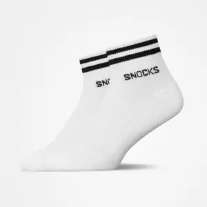 Retro Ankle Socks Uni, 2pcs, White, s - 168/White