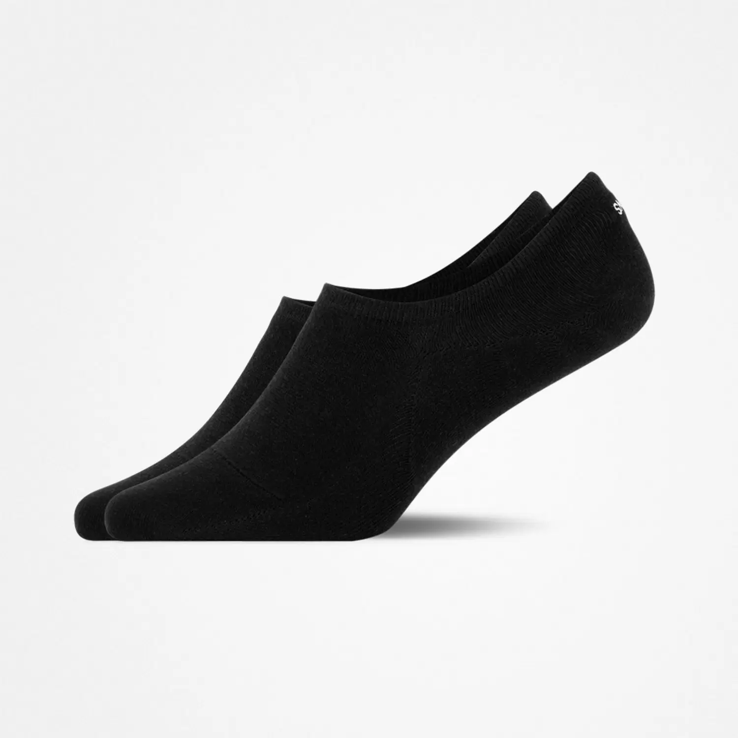 Invisible Socks Uni, 2pcs, Black, siz - 9/Black