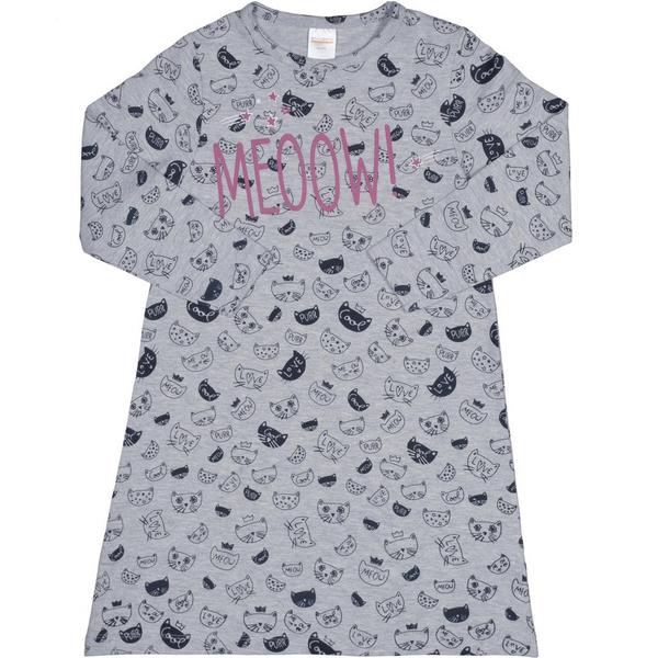 MG Sleepshirt - 815/GREY AOP CAT