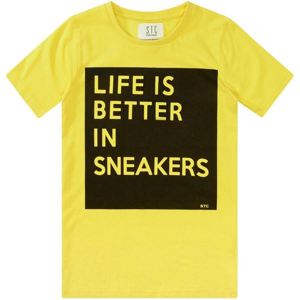 Kn.-T-Shirt - 309/BRIGHT YELLOW