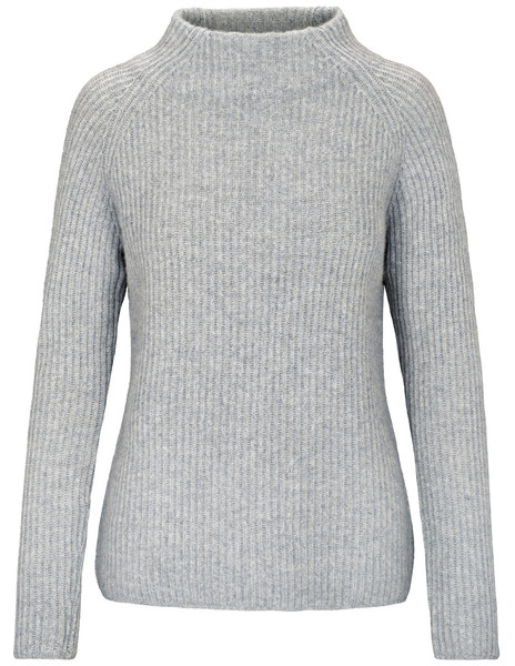 Stehbundpullover - 804/FLANELL MEL.