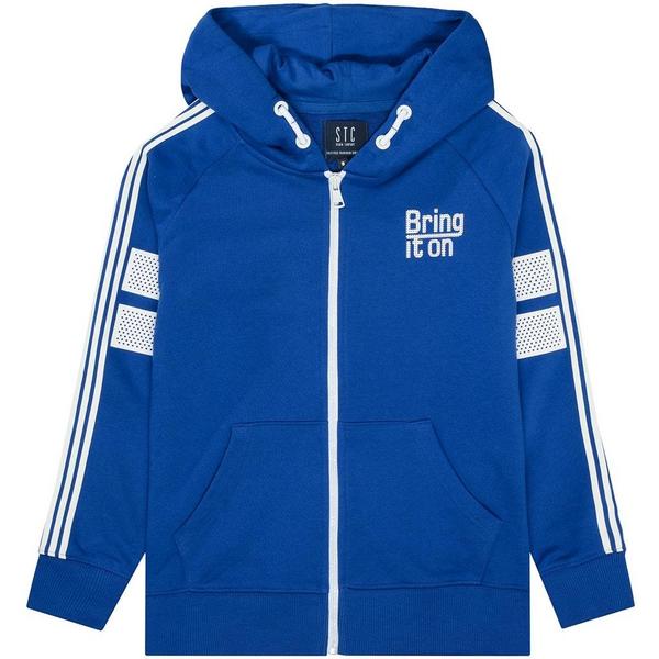 Kn.-Kap.-Sweatjacke - 614/BLUE