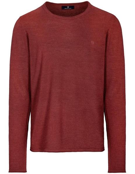 Rundhals Pullover - 406/WINE MEL.