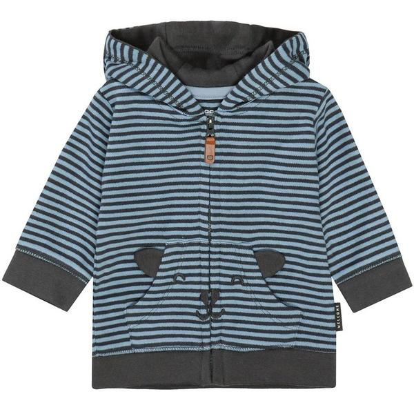 Kn.-Sweatjacke - 830/D.GREY STR.