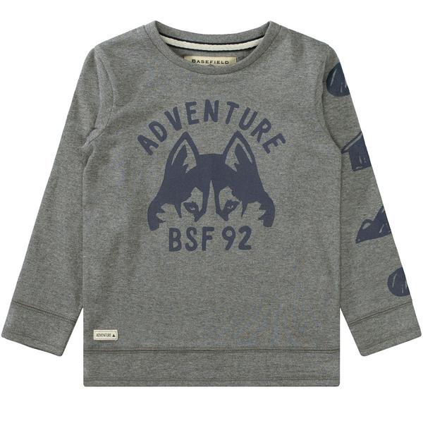 Kn.-Shirt slim - 807/ANTHRA MEL.