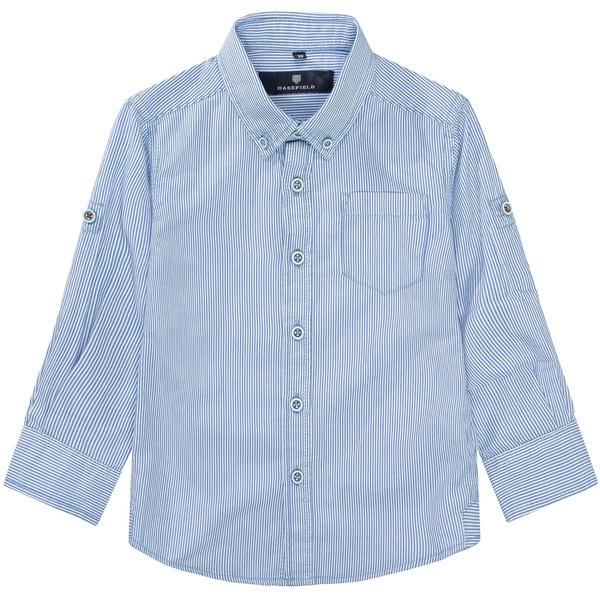 Kn.-Streifen-Hemd - 614/BLUE STR.