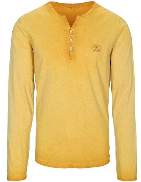 Henley Shirt, longsleeves - 302/CURRY