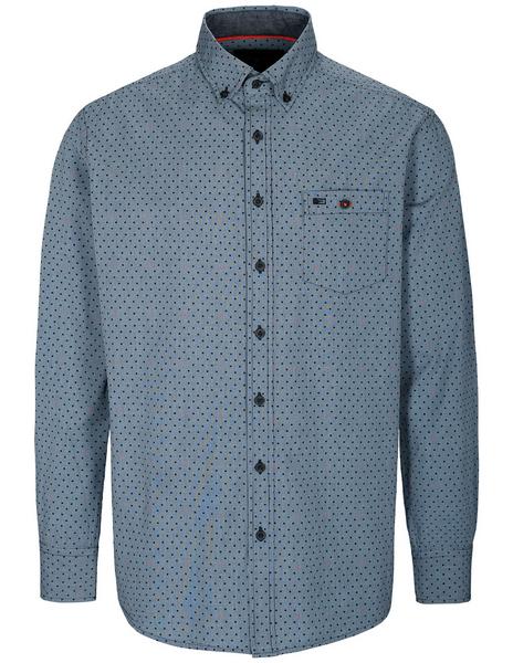 Freizeithemd 1/1 Arm - 606/67 BLUE-ARMY