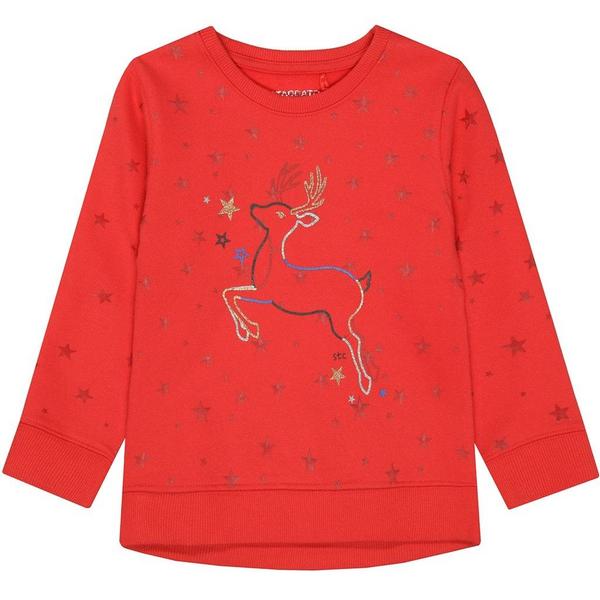 Md.-Sweatshirt - 445/BRIGHT RED-AOP