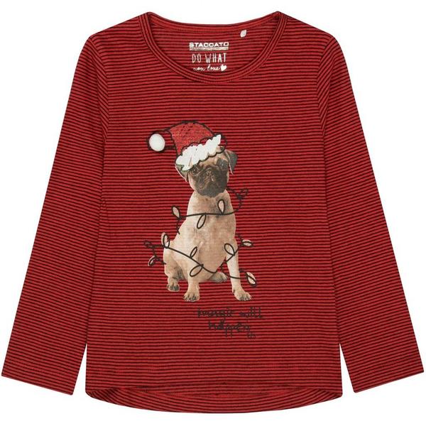 Md.-Streifen-Tunika - 445/BRIGHT RED-STR.