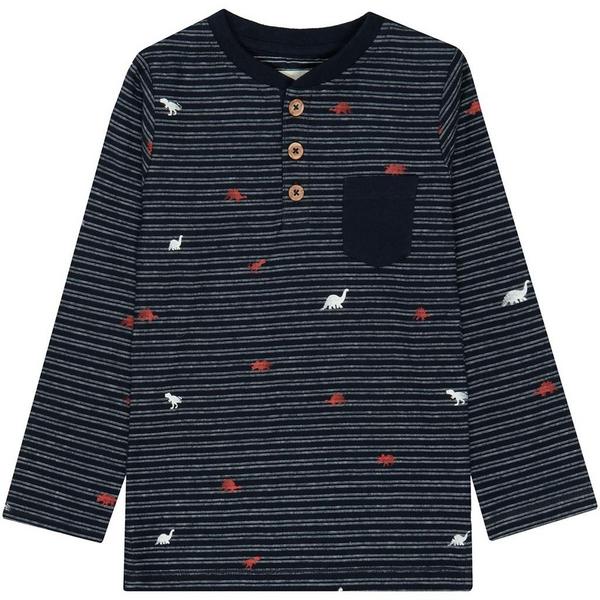 Kn.-Shirt - 615/DARK NAVY-STR.