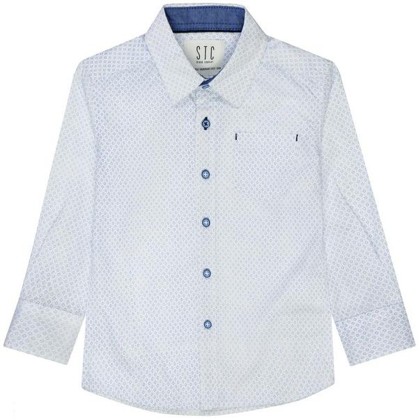 Kn.-Hemd - 102/WHITE/BLUE