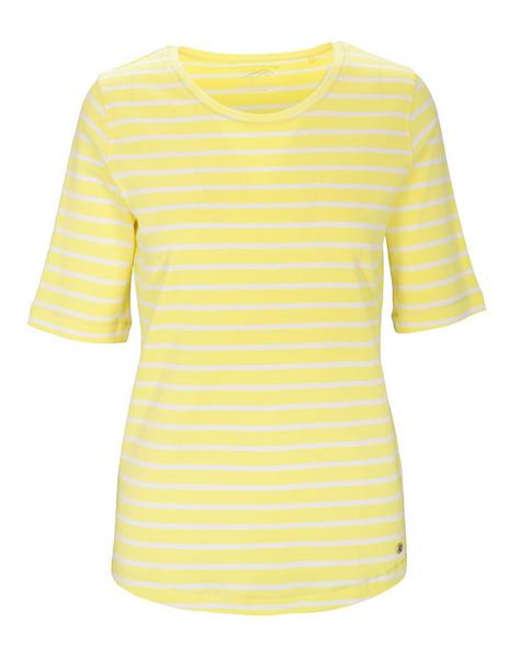 (S)NOS Rdh.-Shirt,1/2 Arm,Stre - 300/300 GELB-WEIS