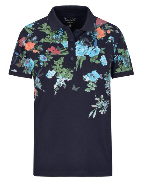 (S) NOS Pique` Polo-Shirt 1/2 - 621/621 NAVY