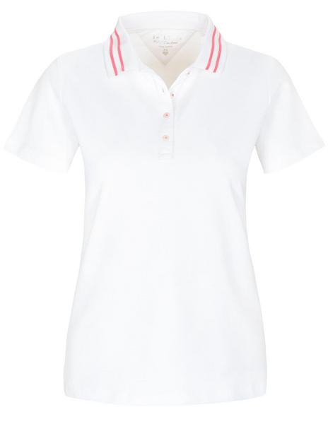 (S)NOS Pique` Polo-Shirt uni - 105/105 WHITE