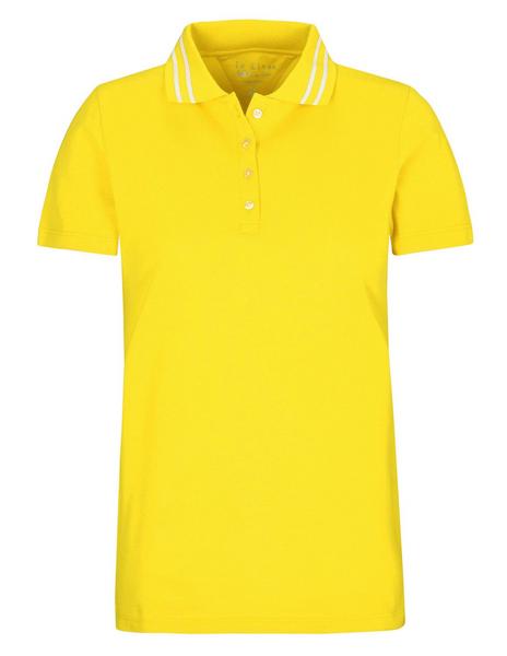(S)NOS Pique` Polo-Shirt uni - 302/302 YELLOW