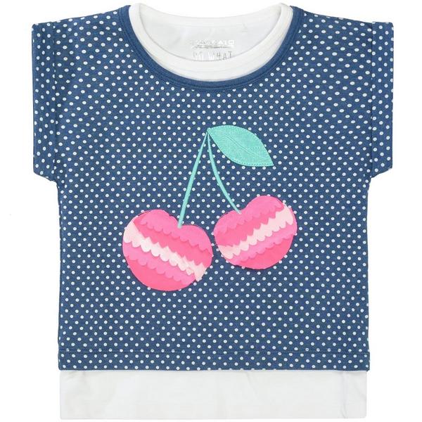 Md.-Shirt, 2in1 - 605/DARK BLUE MEL-AOP