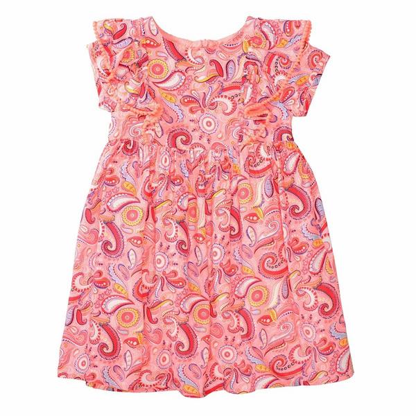 Md.-Kleid - 413/NEON PEACH-AOP