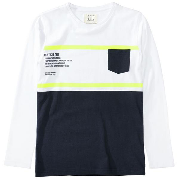 Kn.-Shirt - 100/WHITE/NAVY