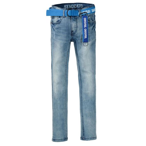 Kn.-Destroyed-Jeans,Skinny - 609/BLUE DENIM