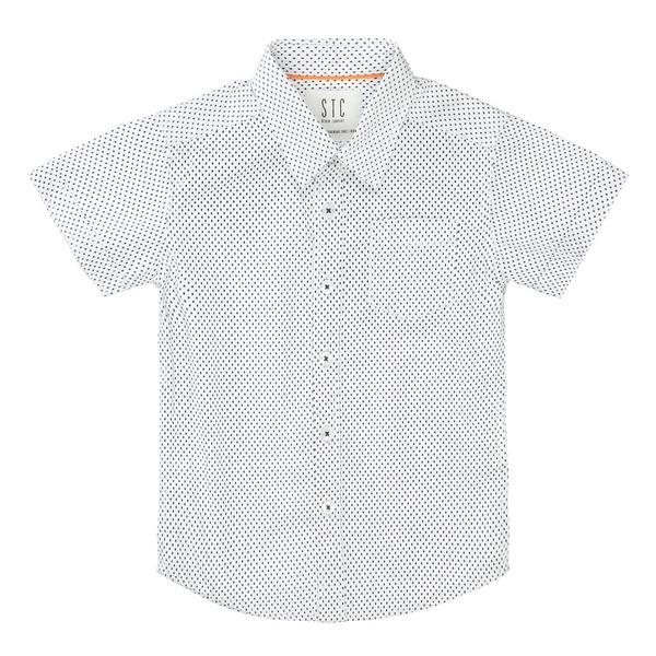 Kn.-Hemd - 100/WHITE-AOP