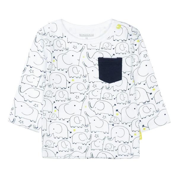 Kn.-Shirt - 100/WHITE AOP