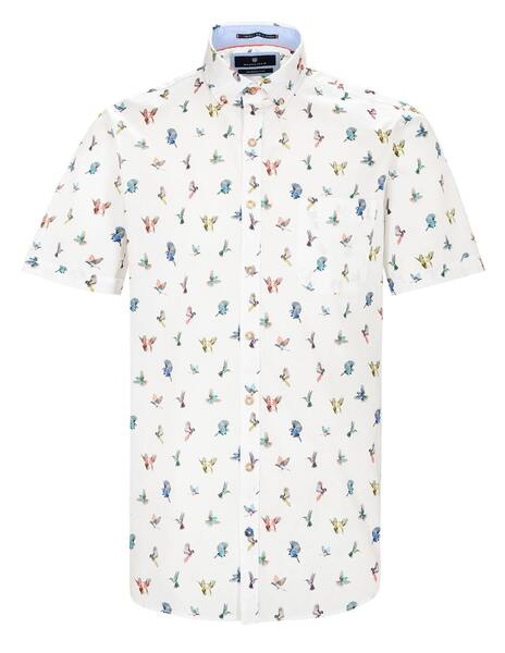 He.-Freizeithemd 1/2 - 100/WEISS