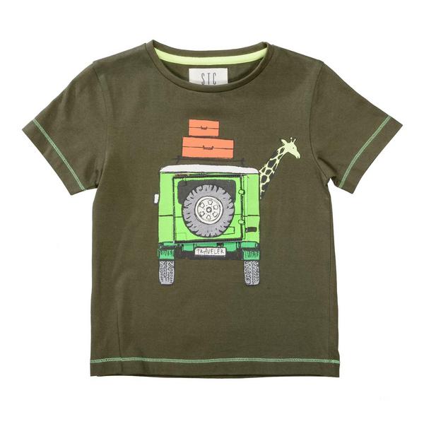 Kn.-T-Shirt - 516/DARK OLIVE